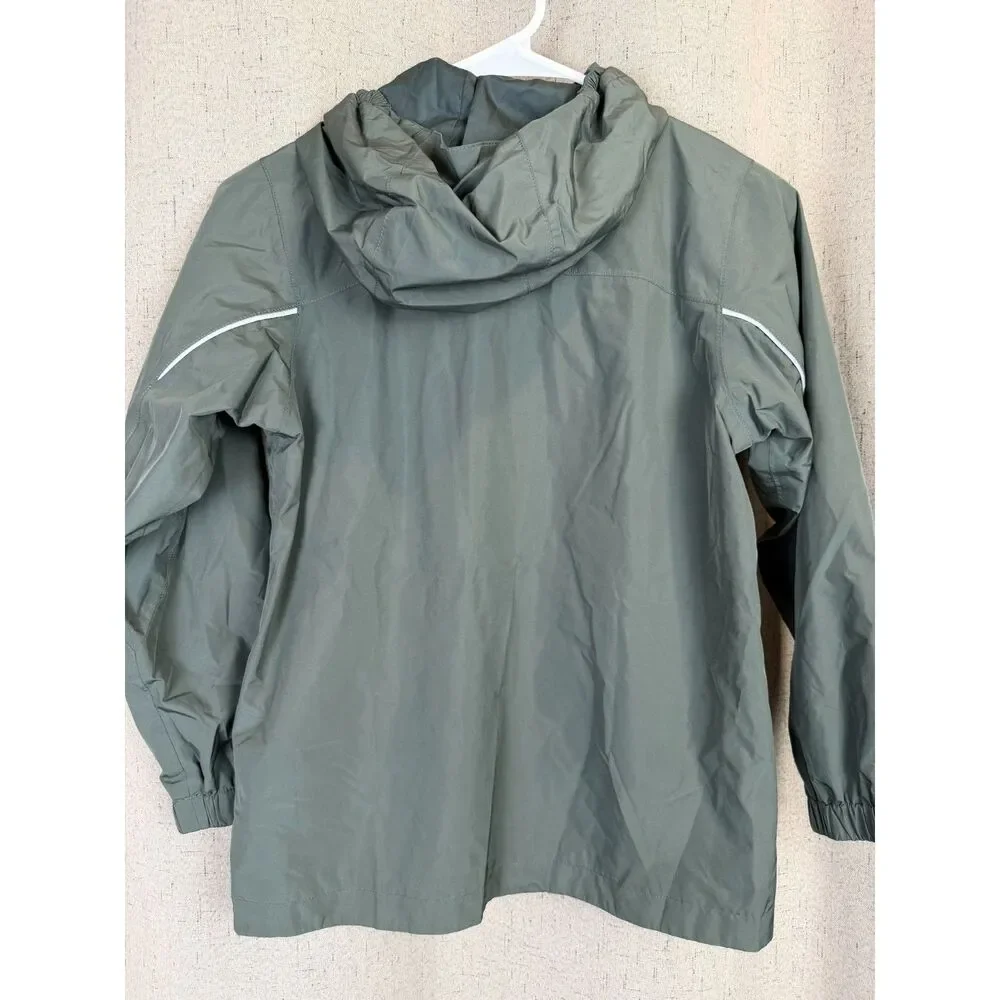 Marmot‎ Hooded Zip Rain Jacket in Slate Green